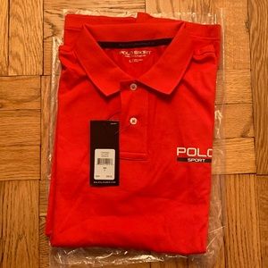 Ralph Lauren Polo Sport Polo Shirt African Red, NWT, Size L Large